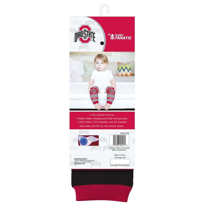 Ohio State Buckeyes Baby Leg Warmers 80% Cotton Infant Toddler Unisex 9-35 lbs Image 3