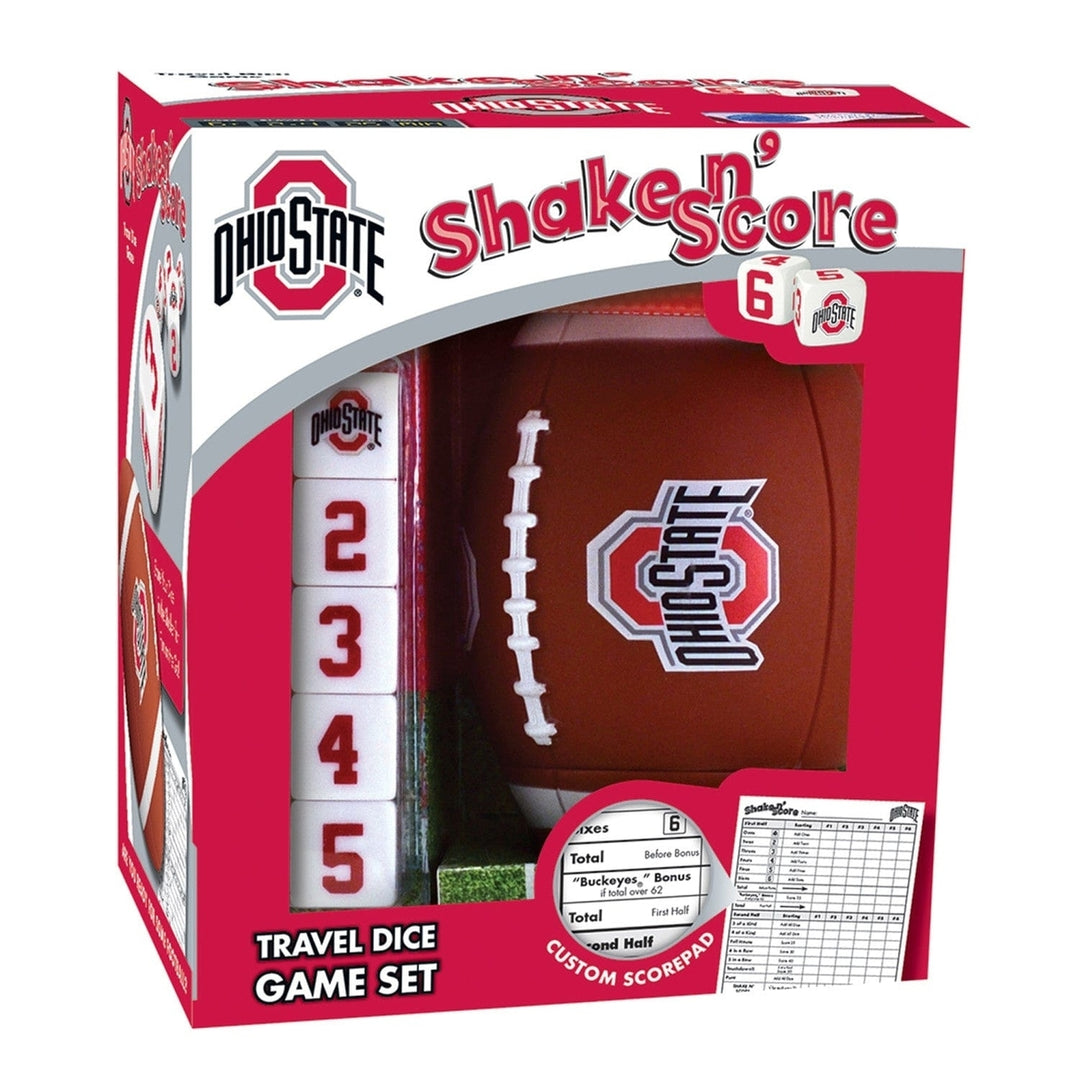 Ohio State Buckeyes Shake n Score Dice Game NCAA Travel Game for Fans Image 1