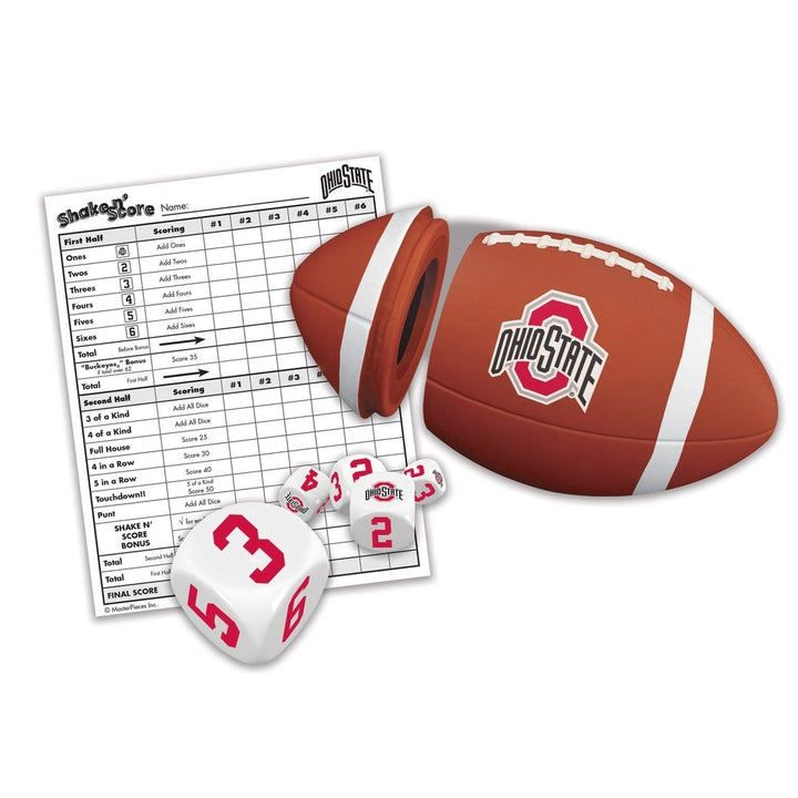 Ohio State Buckeyes Shake n Score Dice Game NCAA Travel Game for Fans Image 2