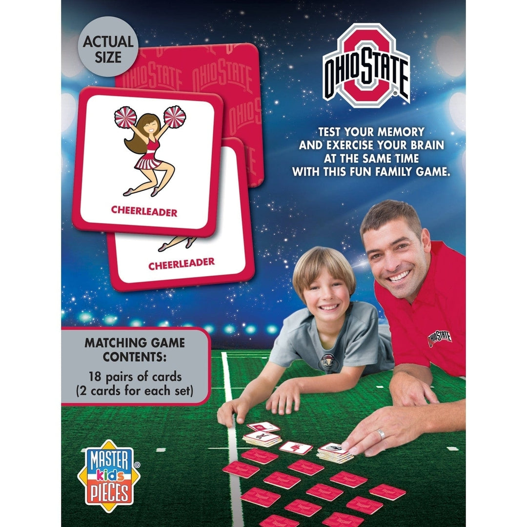 Ohio State Buckeyes NCAA Matching Game Family Fun Card Game 18 Pairs Image 3