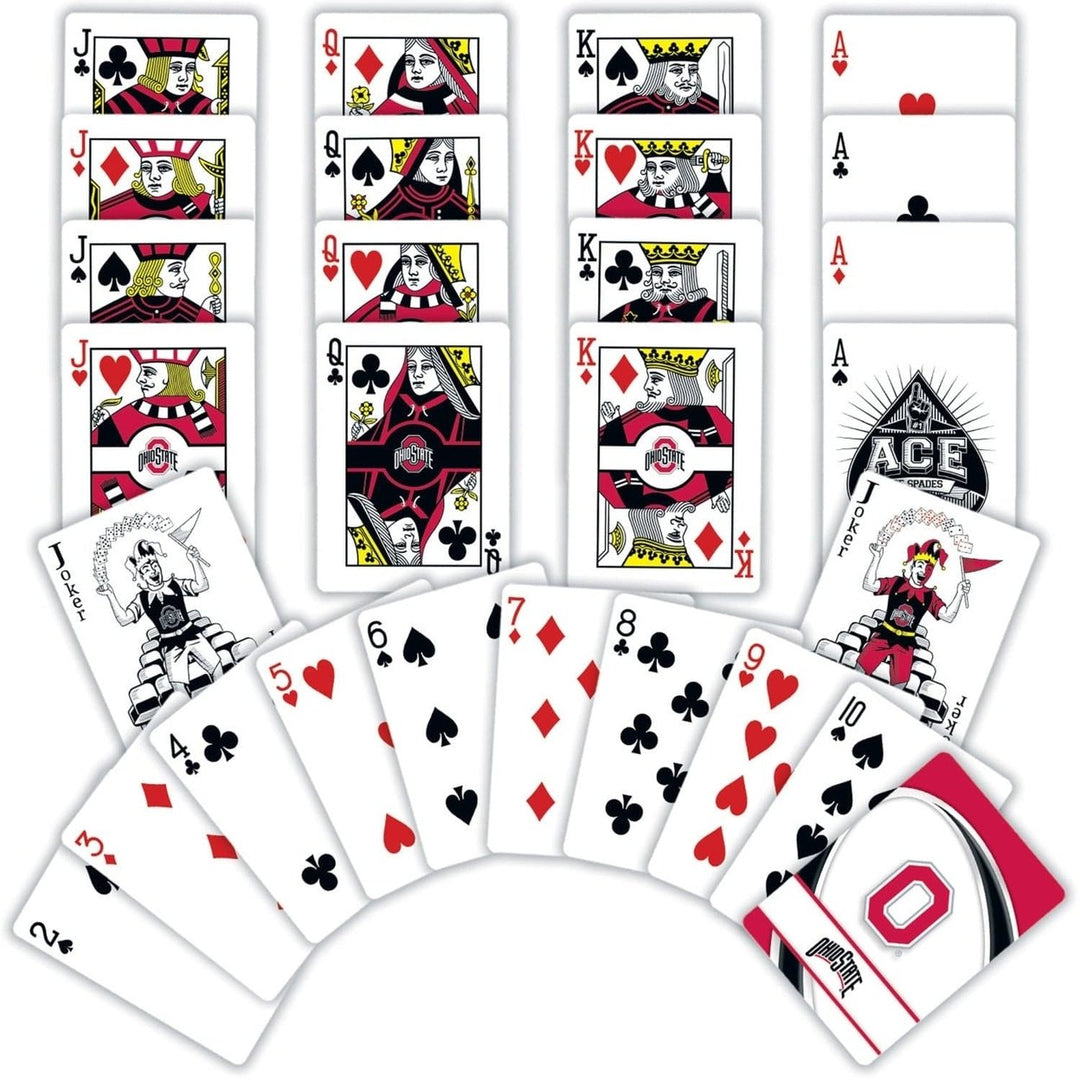 Ohio State Buckeyes Playing Cards 54 Card NCAA Deck Officially Licensed Team Cards Image 2