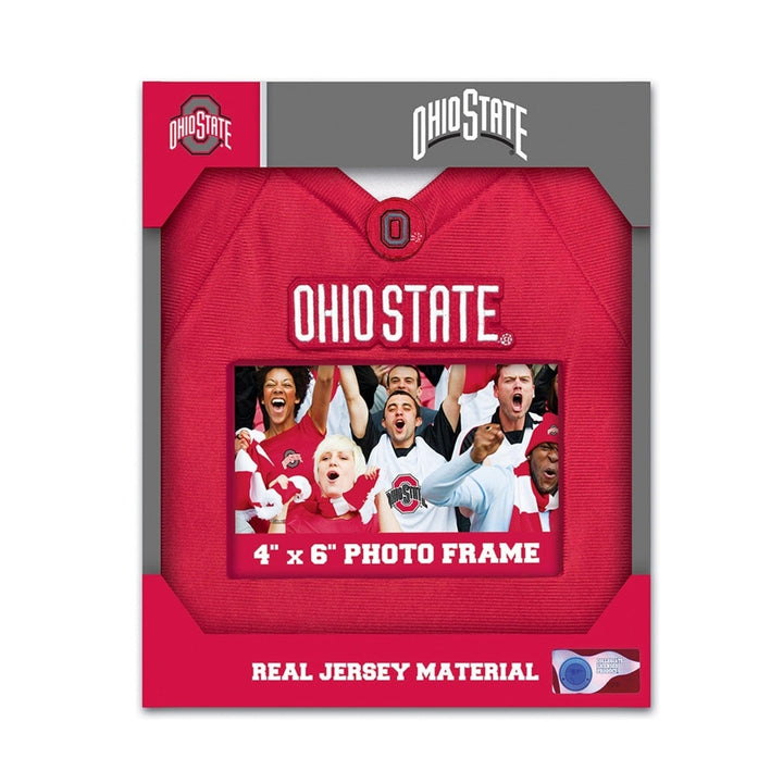 Ohio State Buckeyes Uniform Frame 4x6 NCAA Picture Frame with Easel and Hanger Image 2