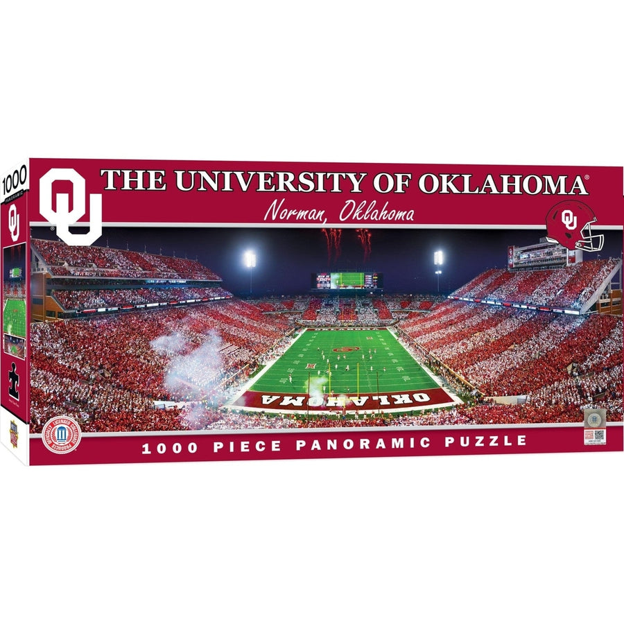 Oklahoma Sooners 1000 Piece Panoramic Jigsaw Puzzle - Gaylord Family Stadium Image 1