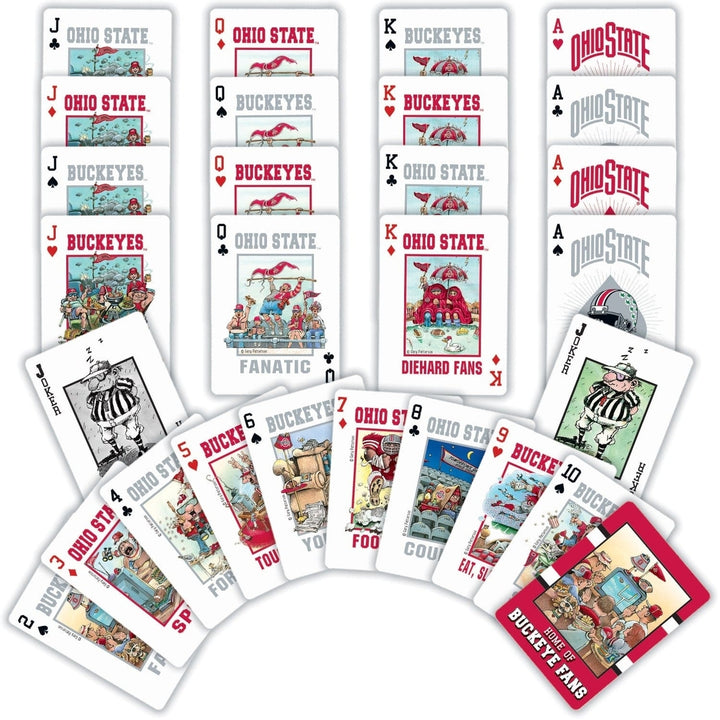 Ohio State Buckeyes Playing Cards NCAA 54 Card Deck Team Logo Face Cards Image 2