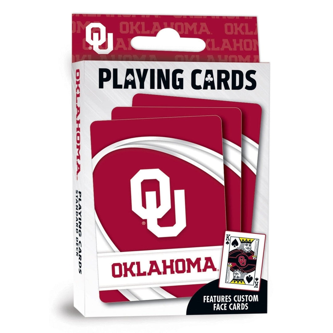 Oklahoma Sooners Playing Cards 54 Card Deck NCAA Team Logo Design Officially Licensed Image 1