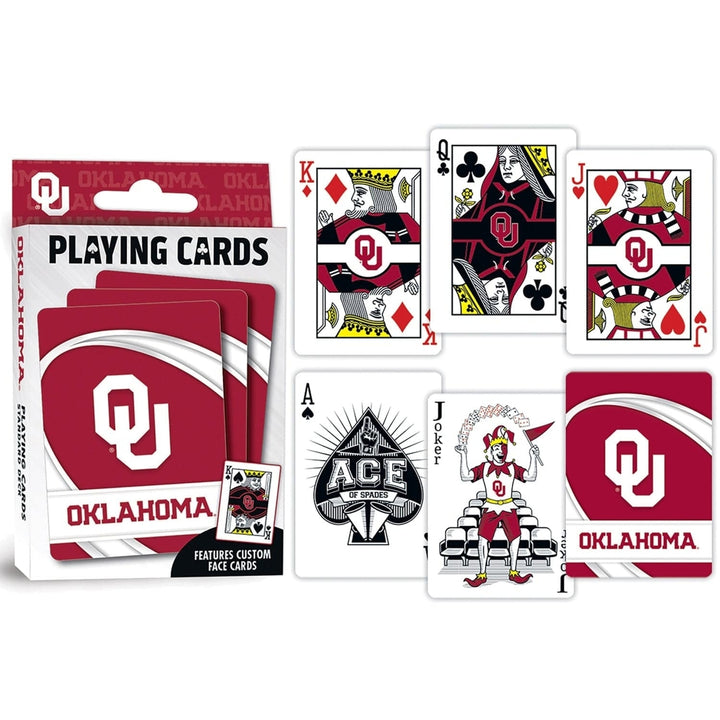 Oklahoma Sooners Playing Cards 54 Card Deck NCAA Team Logo Design Officially Licensed Image 3