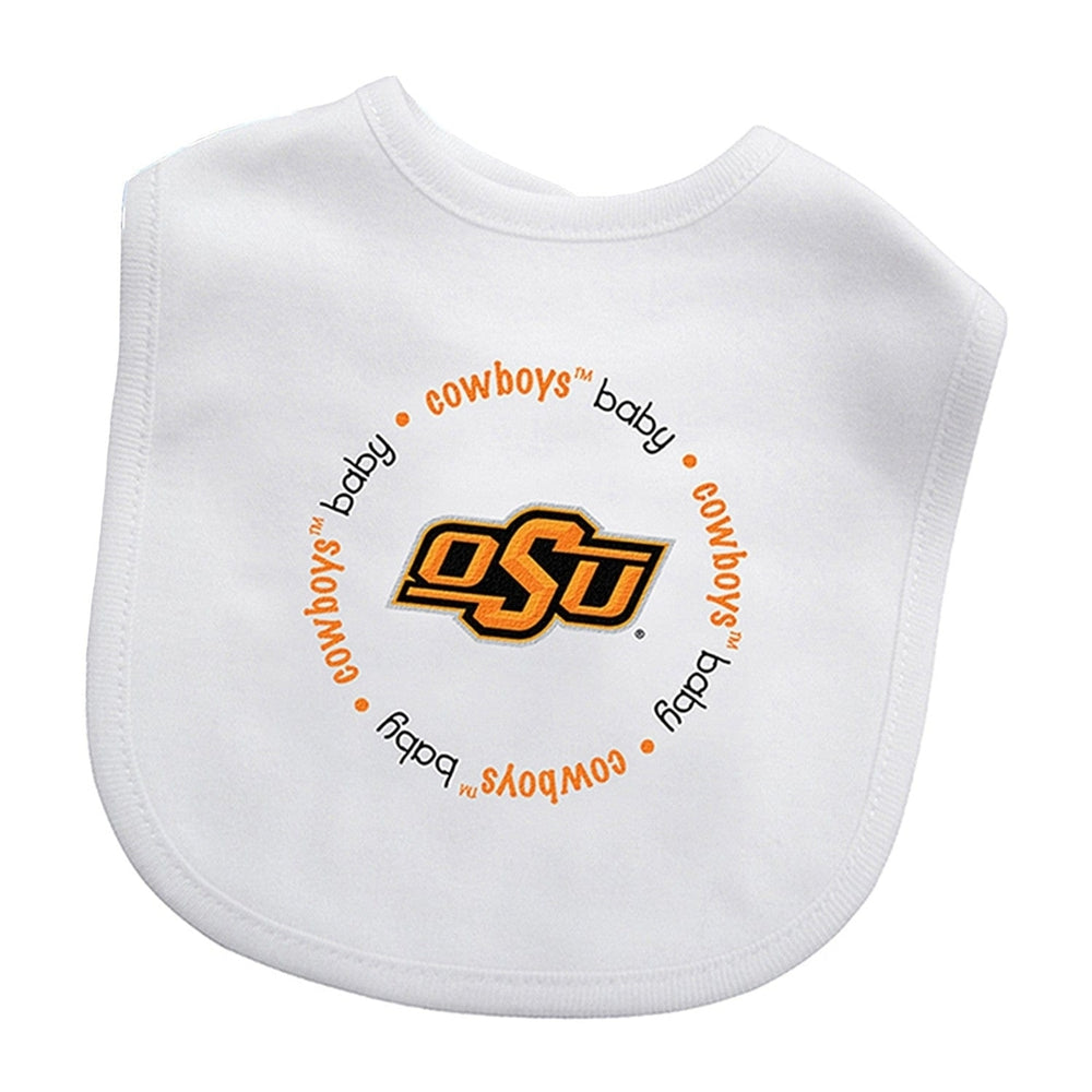 Oklahoma State Cowboys 2-Piece Baby Gift Set Bib and Pre-Walker Shoes Unisex Image 2