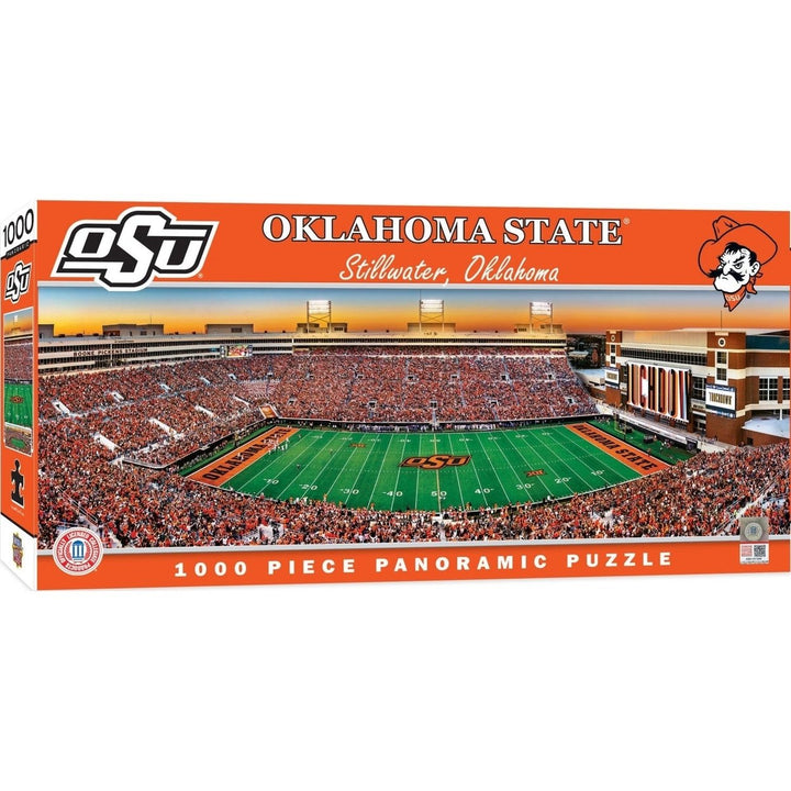 Oklahoma State Cowboys - 1000 Piece Panoramic Jigsaw Puzzle Image 1