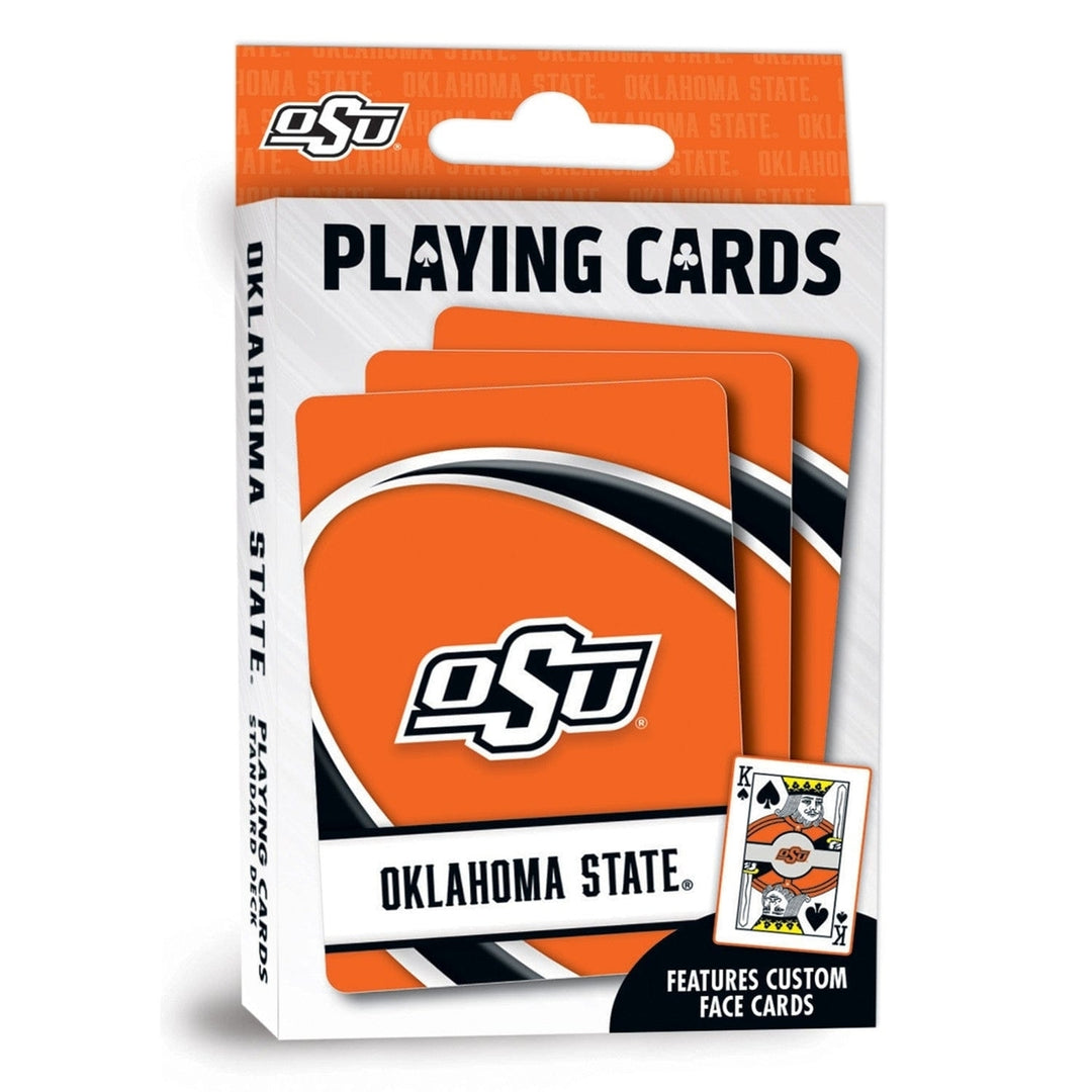 Oklahoma State Cowboys Playing Cards 54 Card Deck NCAA Team Logo Design Image 1