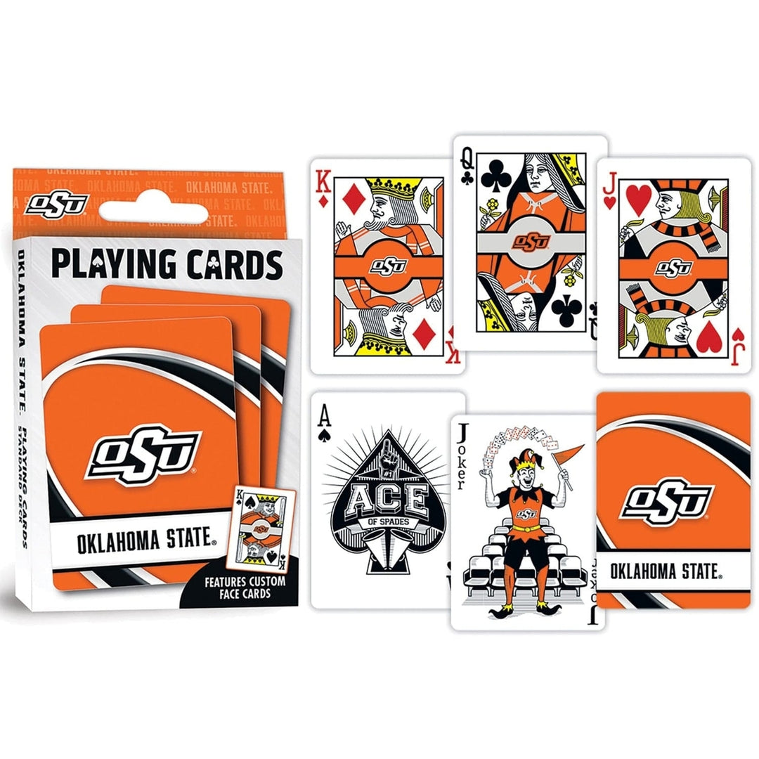 Oklahoma State Cowboys Playing Cards 54 Card Deck NCAA Team Logo Design Image 3