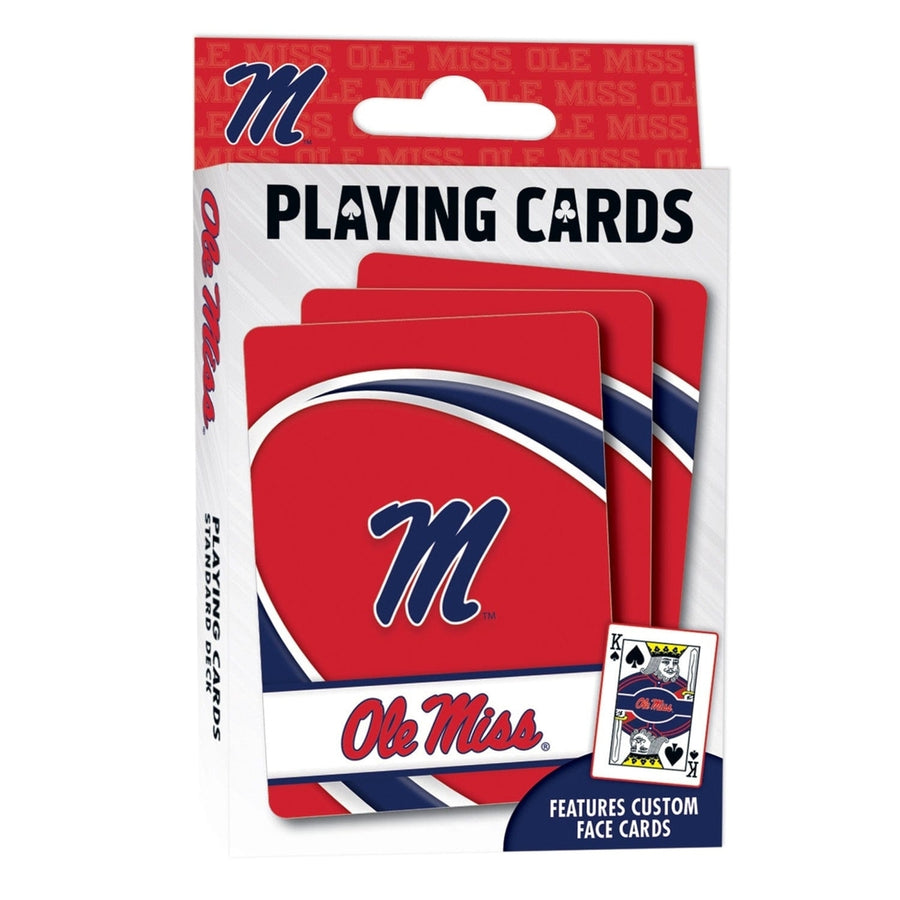 Ole Miss Rebels Playing Cards 54 Card Deck NCAA Team Cards Set Image 1