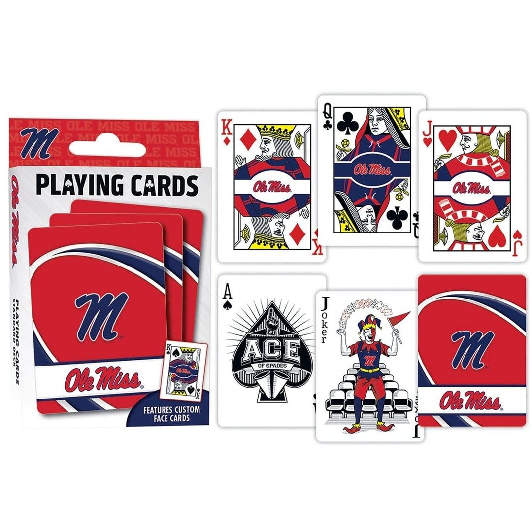 Ole Miss Rebels Playing Cards 54 Card Deck NCAA Team Cards Set Image 3