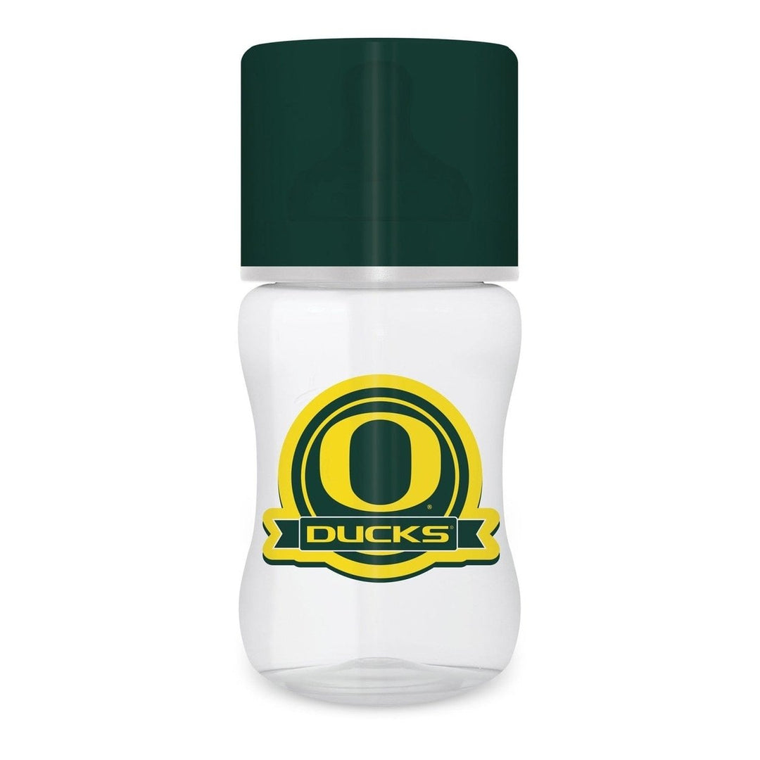 Oregon Ducks Baby Bottle 9oz BPA-free Silicone Nipple Infant Bottle Green Image 1