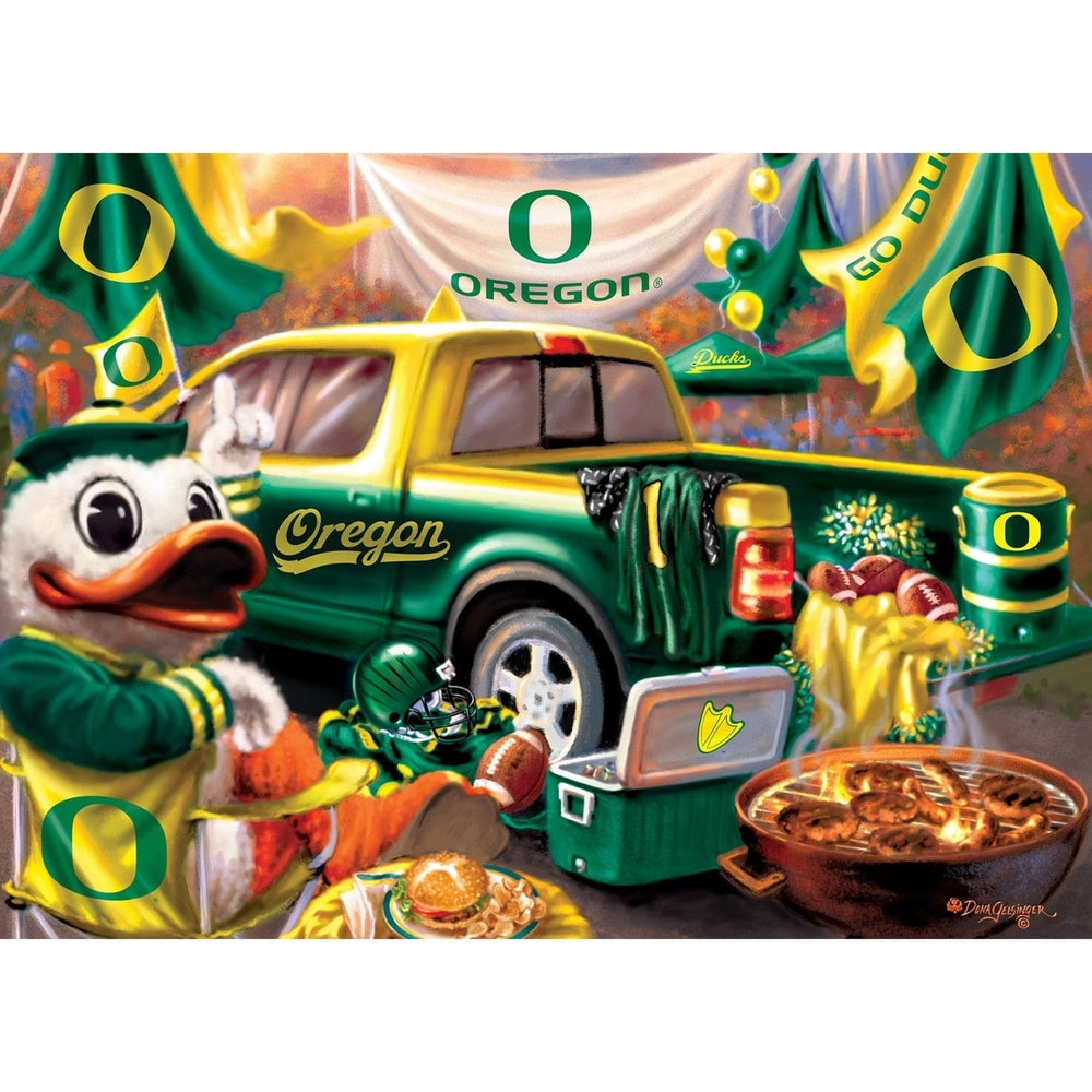 Oregon Ducks Gameday 1000 Piece Jigsaw Puzzle NCAA 100% Recycled Material Image 2