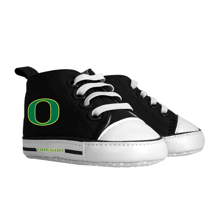 Oregon Ducks Baby High Top Pre-Walkers Unisex Infant Shoes Soft Fabric Grippers Image 1