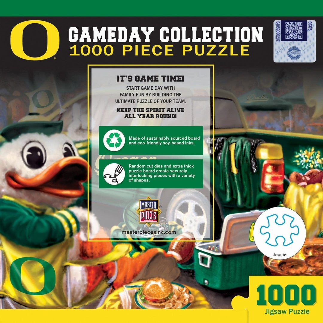 Oregon Ducks Gameday 1000 Piece Jigsaw Puzzle NCAA 100% Recycled Material Image 3