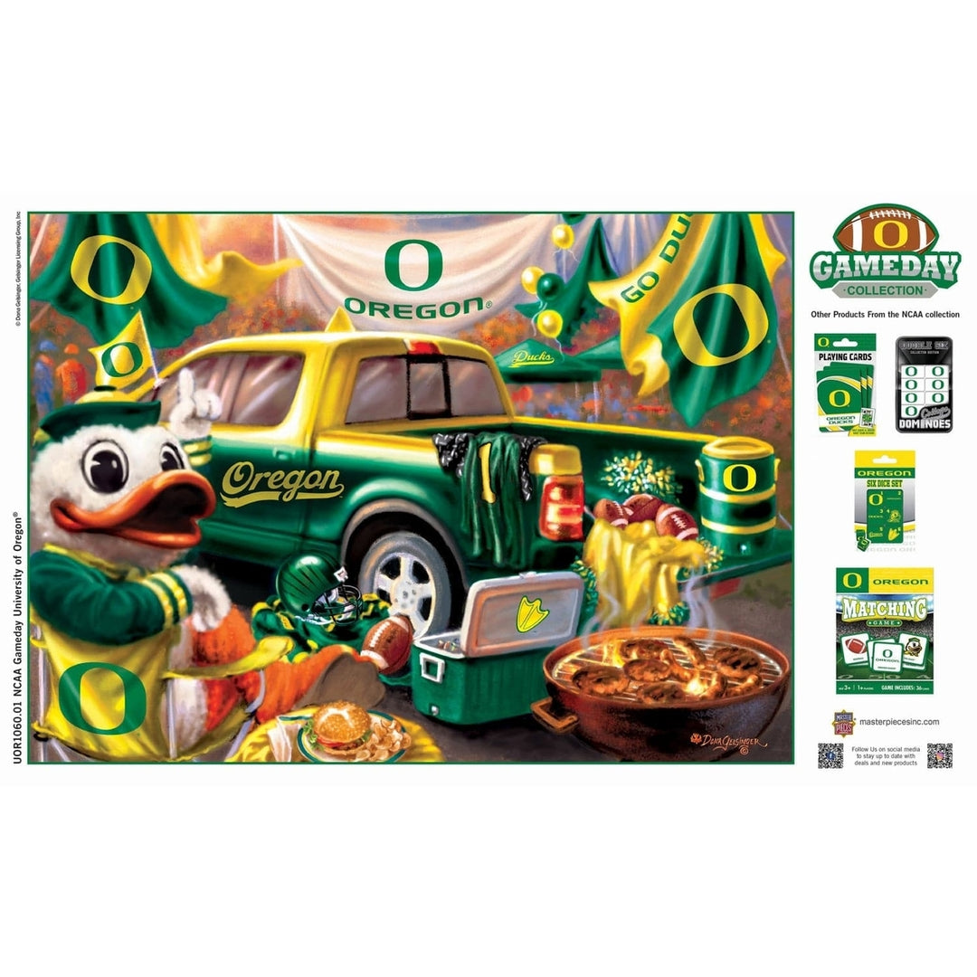 Oregon Ducks Gameday 1000 Piece Jigsaw Puzzle NCAA 100% Recycled Material Image 4