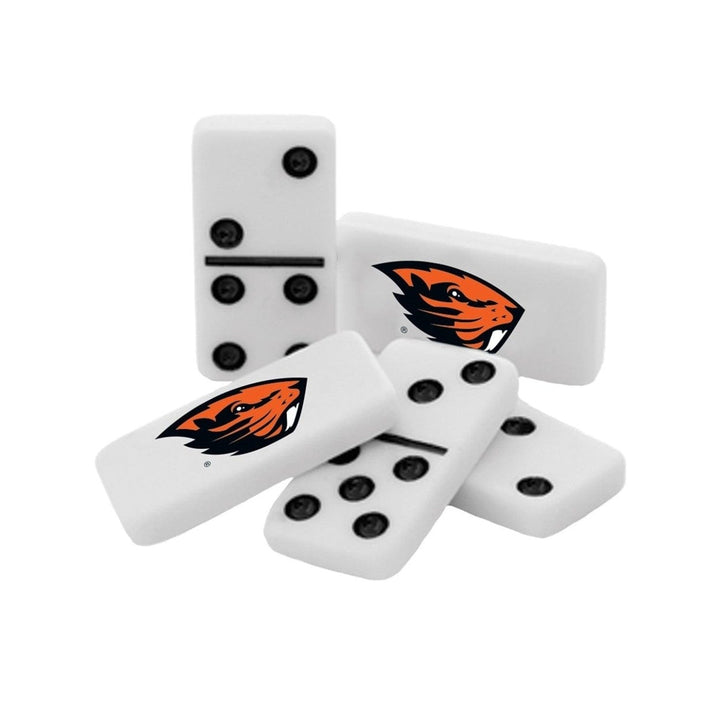 Oregon State Beavers Dominoes Set in Collectible Tin Officially Licensed 28 Pieces Image 2