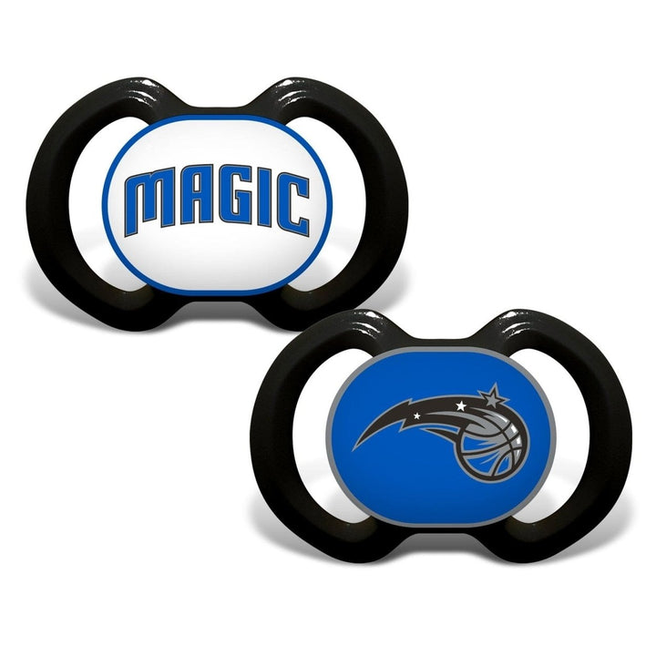 Orlando Magic Pacifier 2-Pack BPA-Free Infant Soothing Team Logo Colors Image 1