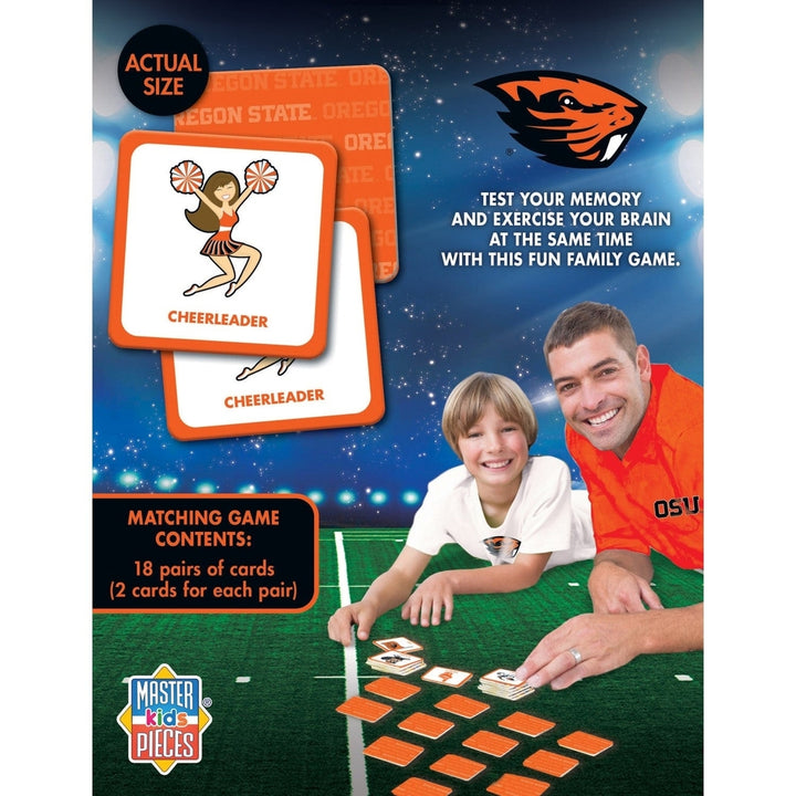 Oregon State Beavers Matching Game NCAA Family Fun Memory Game 18 Pair Cards Image 3