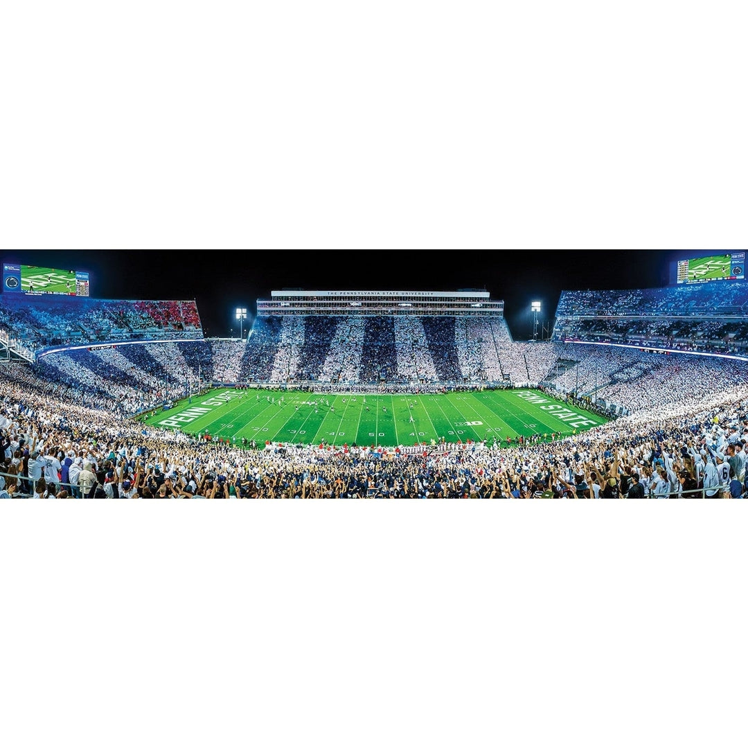 Penn State 1000 Piece Panoramic Jigsaw Puzzle Beaver Stadium 13x39 Eco-Friendly Image 2