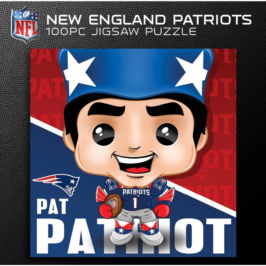 Pat Patriot England Patriots Mascot 100 Piece Jigsaw Puzzle 10x10 Inch Image 3