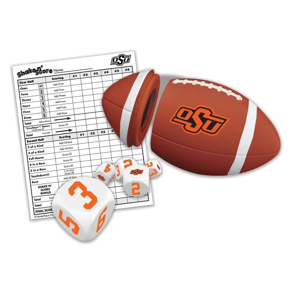 Oklahoma State Cowboys Shake n Score Dice Game Travel Game for Fans Ages 6+ Image 2