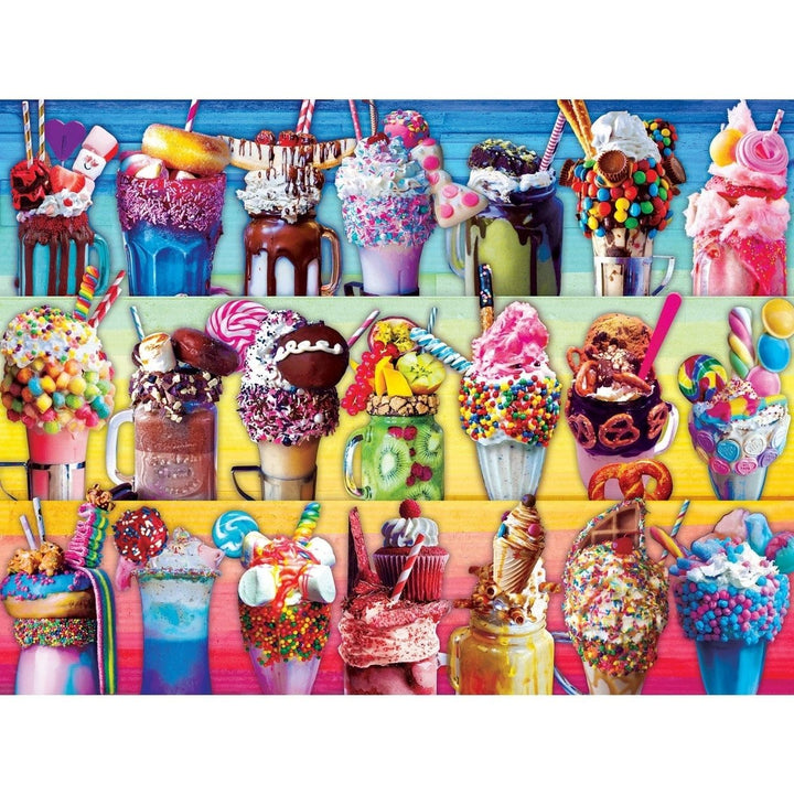 Trendz 300 Piece EZ Grip Jigsaw Puzzle MasterPieces Colorful Freakshakes Design Image 2