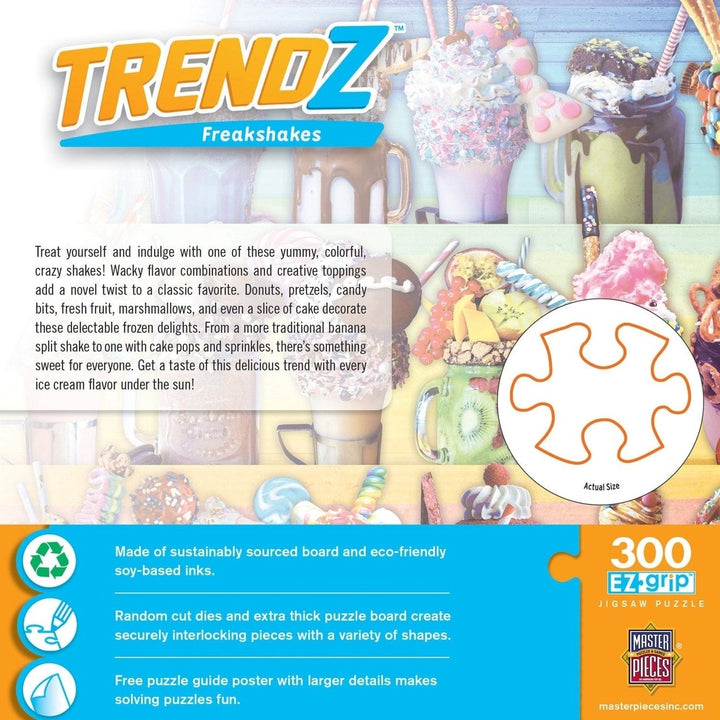 Trendz 300 Piece EZ Grip Jigsaw Puzzle MasterPieces Colorful Freakshakes Design Image 3