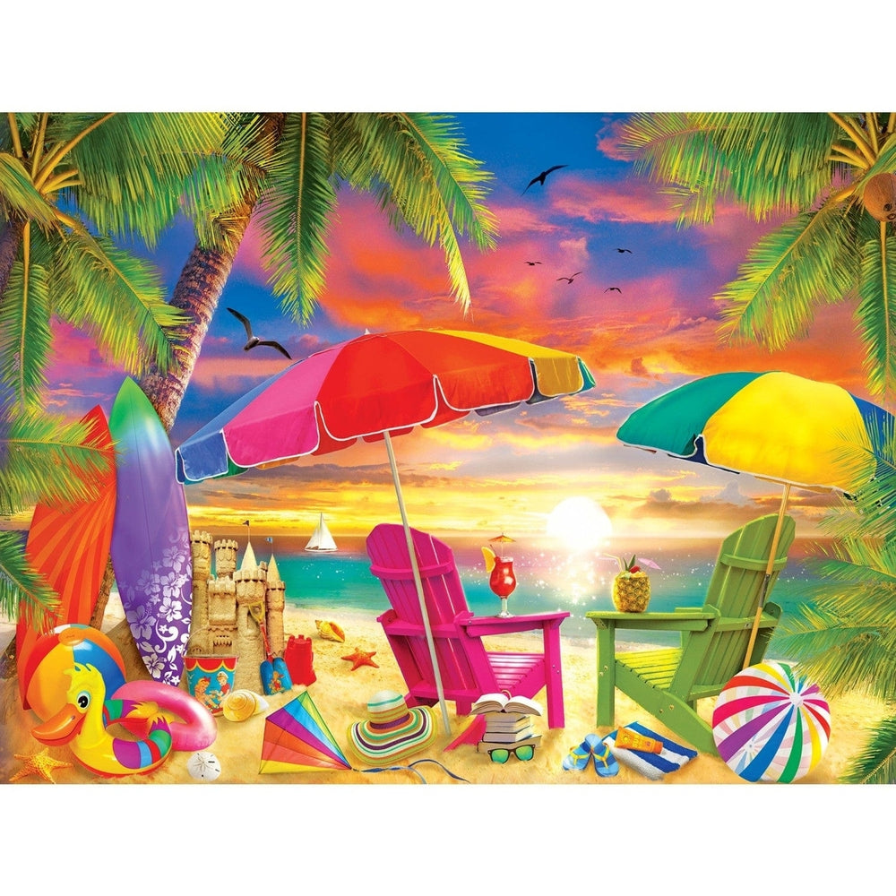 MasterPieces 300 Piece EZ Grip Jigsaw Puzzle Tropics Seaside Afternoon 18x24 Image 2