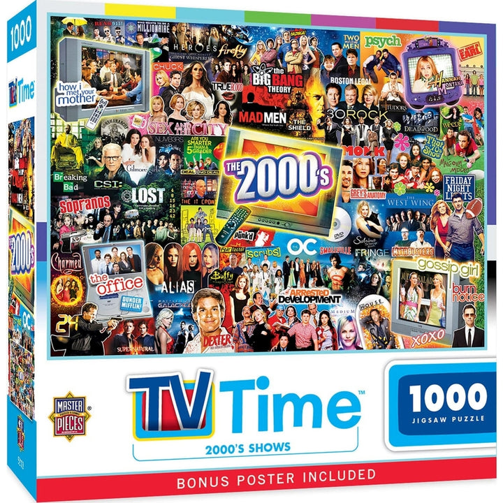 TV Time - 2000s Shows 1000 Piece Jigsaw Puzzle Image 1