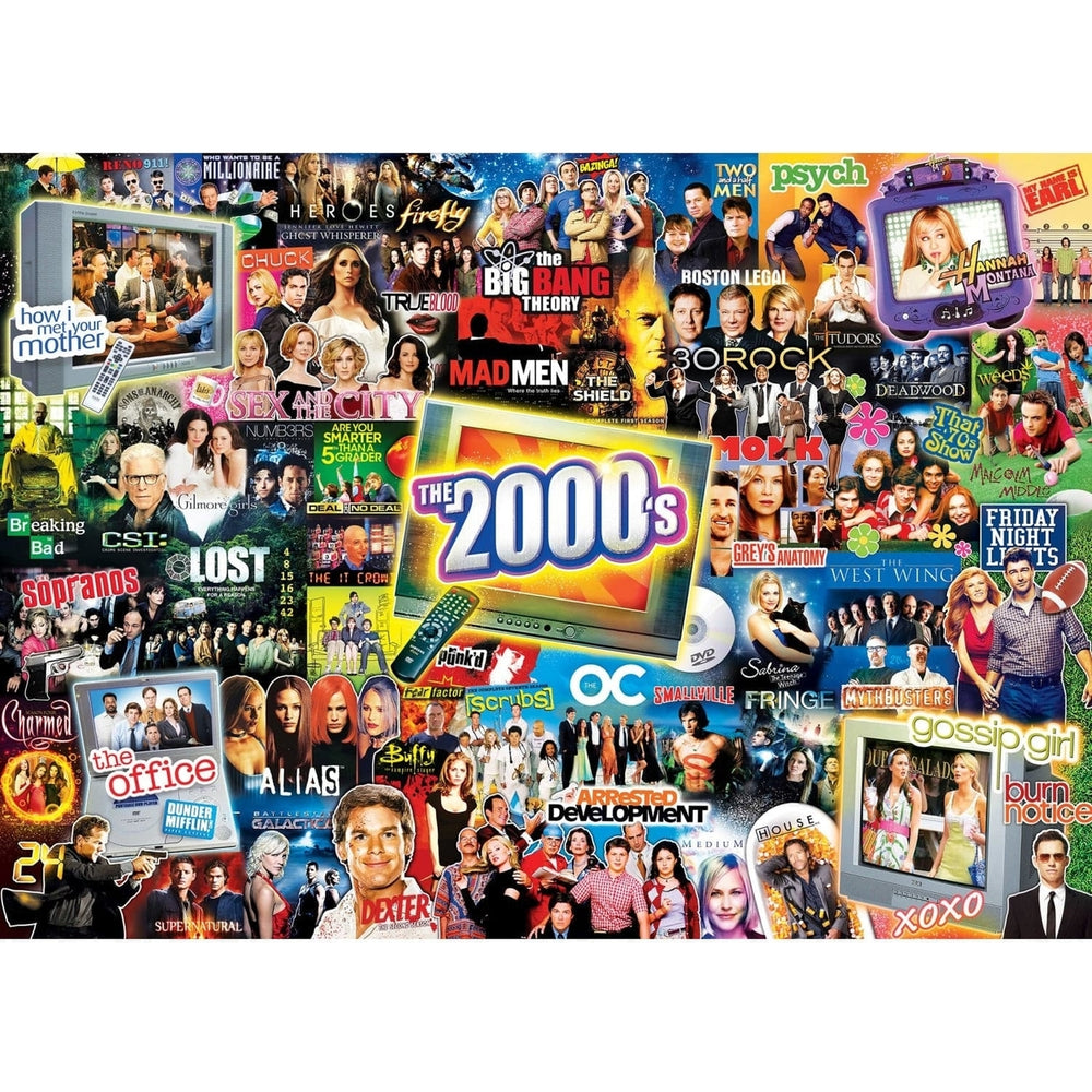 TV Time - 2000s Shows 1000 Piece Jigsaw Puzzle Image 2