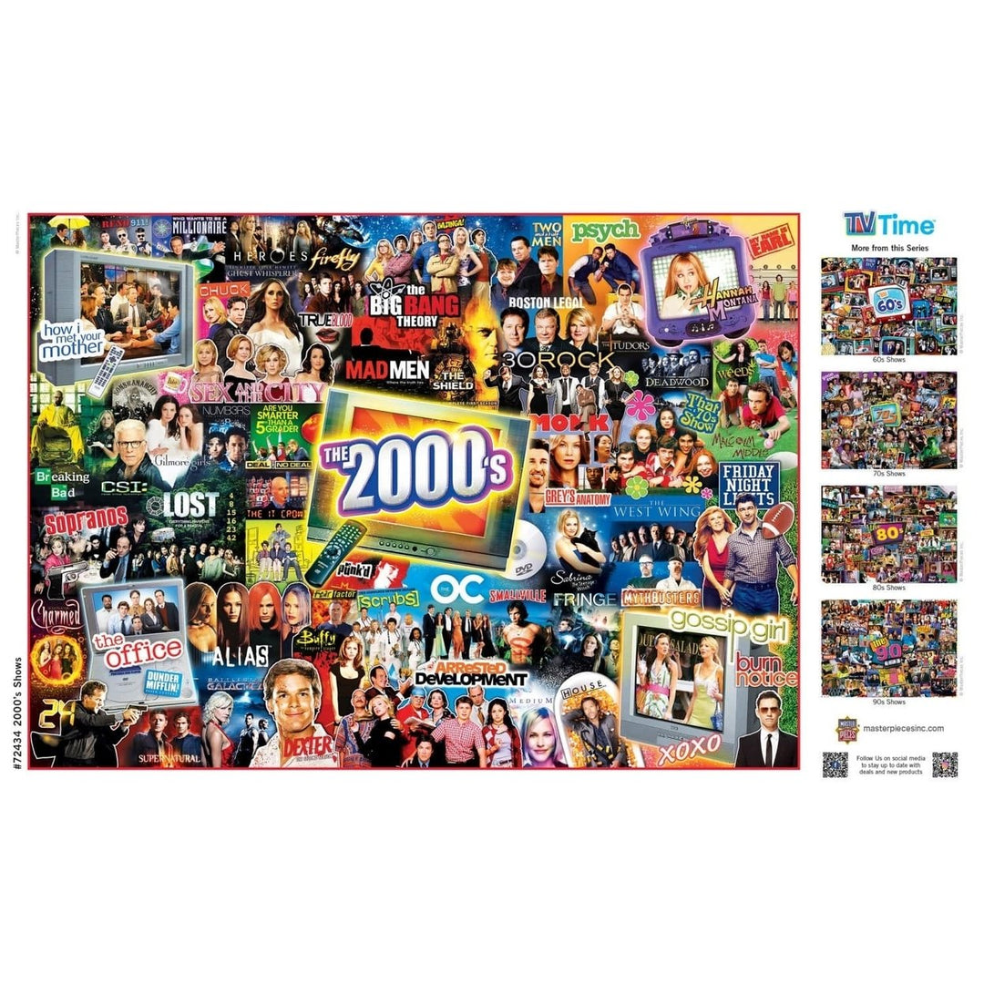 TV Time - 2000s Shows 1000 Piece Jigsaw Puzzle Image 4