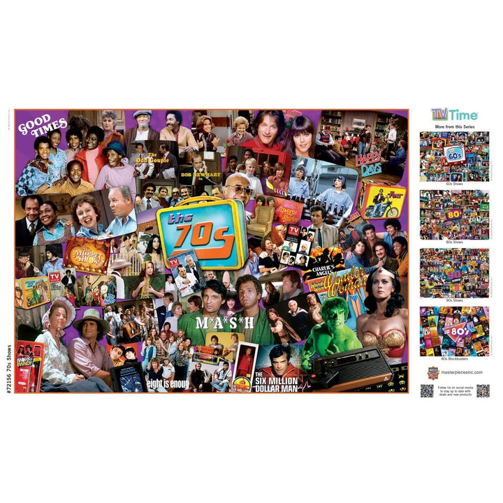 TV Time - 70s Shows 1000 Piece Jigsaw Puzzle Image 4