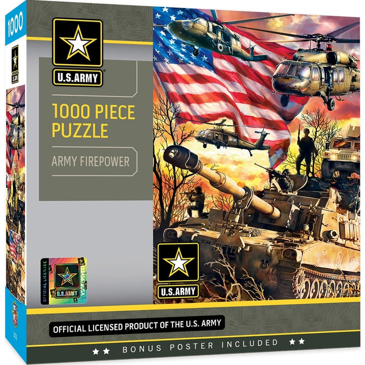 U.S. Army - Army Firepower 1000 Piece Jigsaw Puzzle Image 1