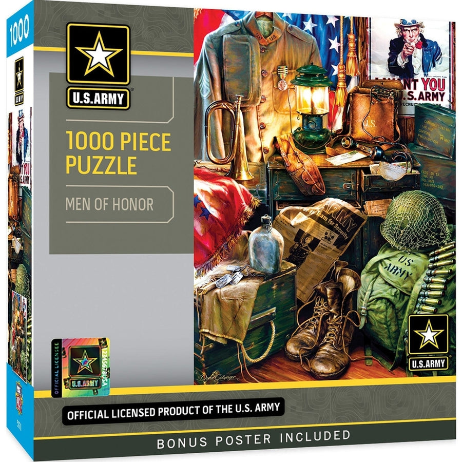 U.S. Army Men of Honor 1000 Piece Jigsaw Puzzle Hometown Heroes Made in USA Image 1