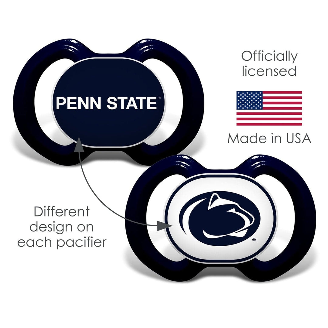 Penn State Nittany Lions Pacifier 2-Pack BPA Free Silicone 3 Months and Up Image 3