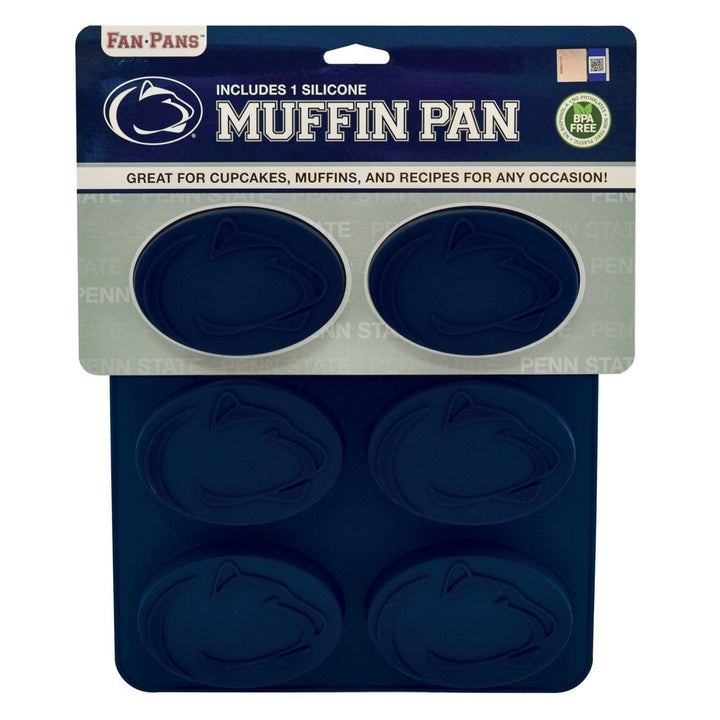 Penn State Nittany Lions Silicone Muffin Pan Heat Resistant Dishwasher Safe 12 Cup Image 2