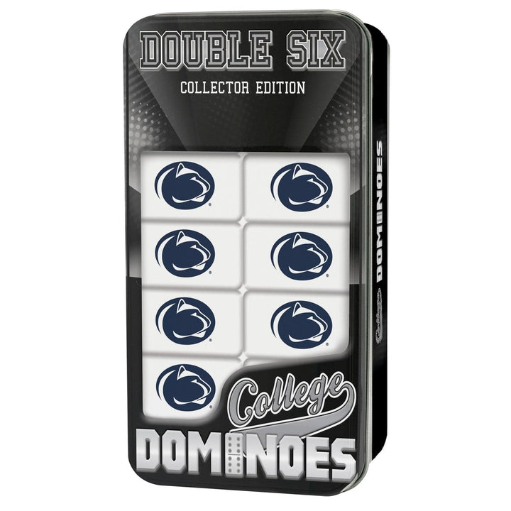 Penn State Nittany Lions Dominoes Set in Collectible Tin Officially Licensed Image 1