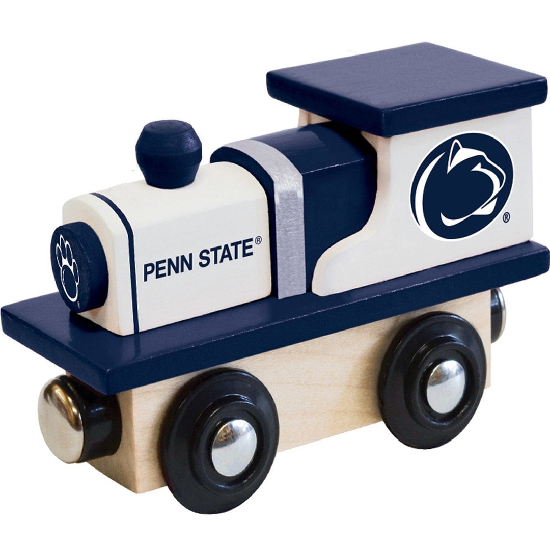 Penn State Nittany Lions Wooden Toy Train Engine Compatible with Track Image 1