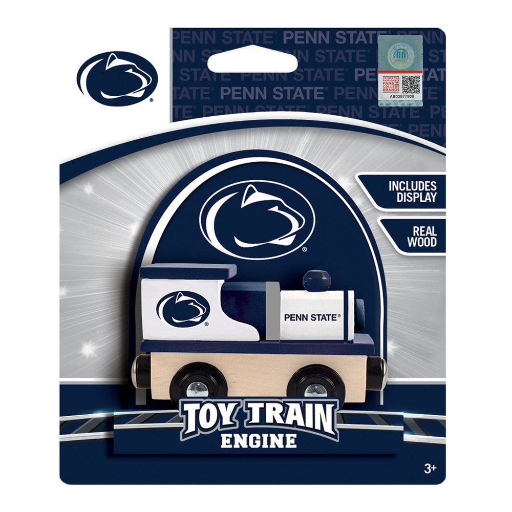 Penn State Nittany Lions Wooden Toy Train Engine Compatible with Track Image 2