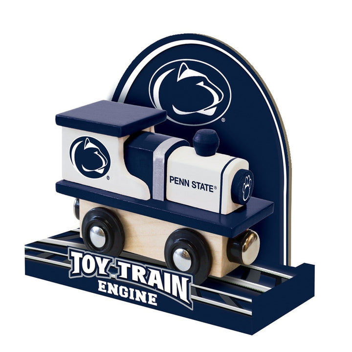 Penn State Nittany Lions Wooden Toy Train Engine Compatible with Track Image 3