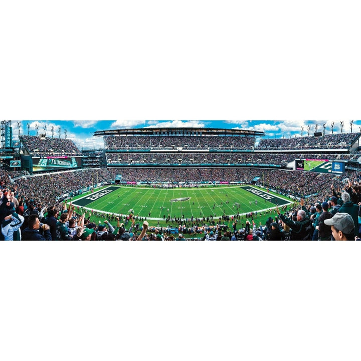 Philadelphia Eagles 1000 Piece Panoramic Jigsaw Puzzle 13x39 NFL Puzzle Art Image 2