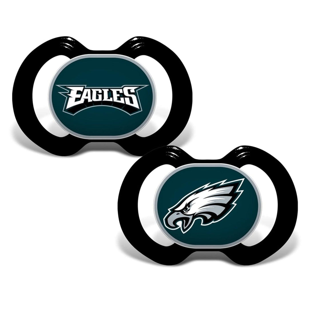 Philadelphia Eagles Pacifier 2-Pack BPA-Free Orthodontic Silicone Infant 3M+ Image 1