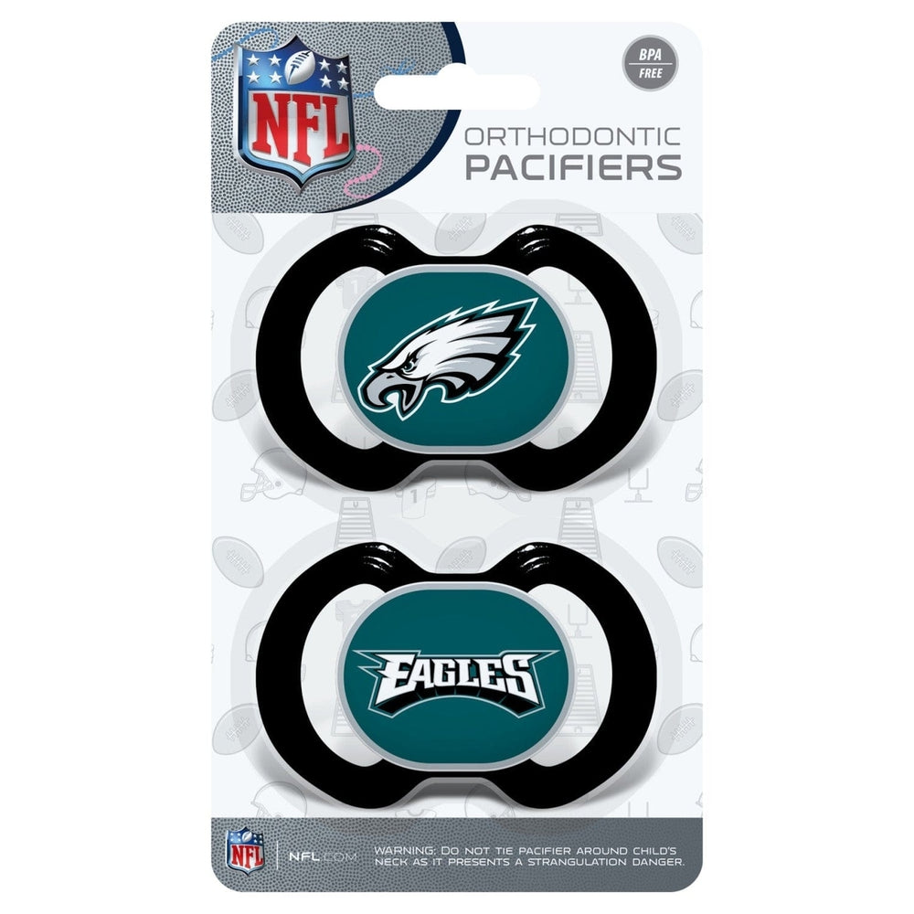 Philadelphia Eagles Pacifier 2-Pack BPA-Free Orthodontic Silicone Infant 3M+ Image 2