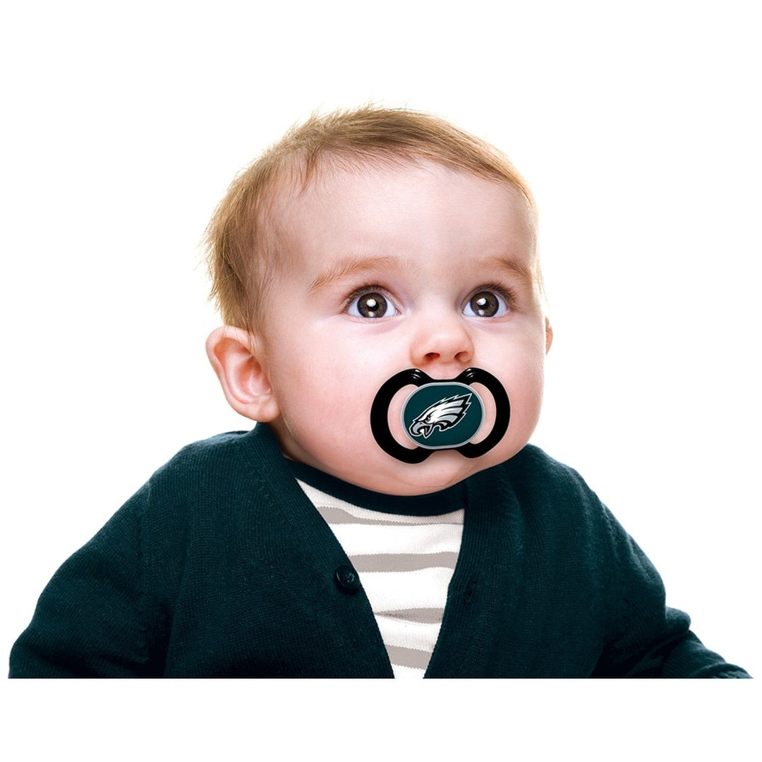 Philadelphia Eagles Pacifier 2-Pack BPA-Free Orthodontic Silicone Infant 3M+ Image 4