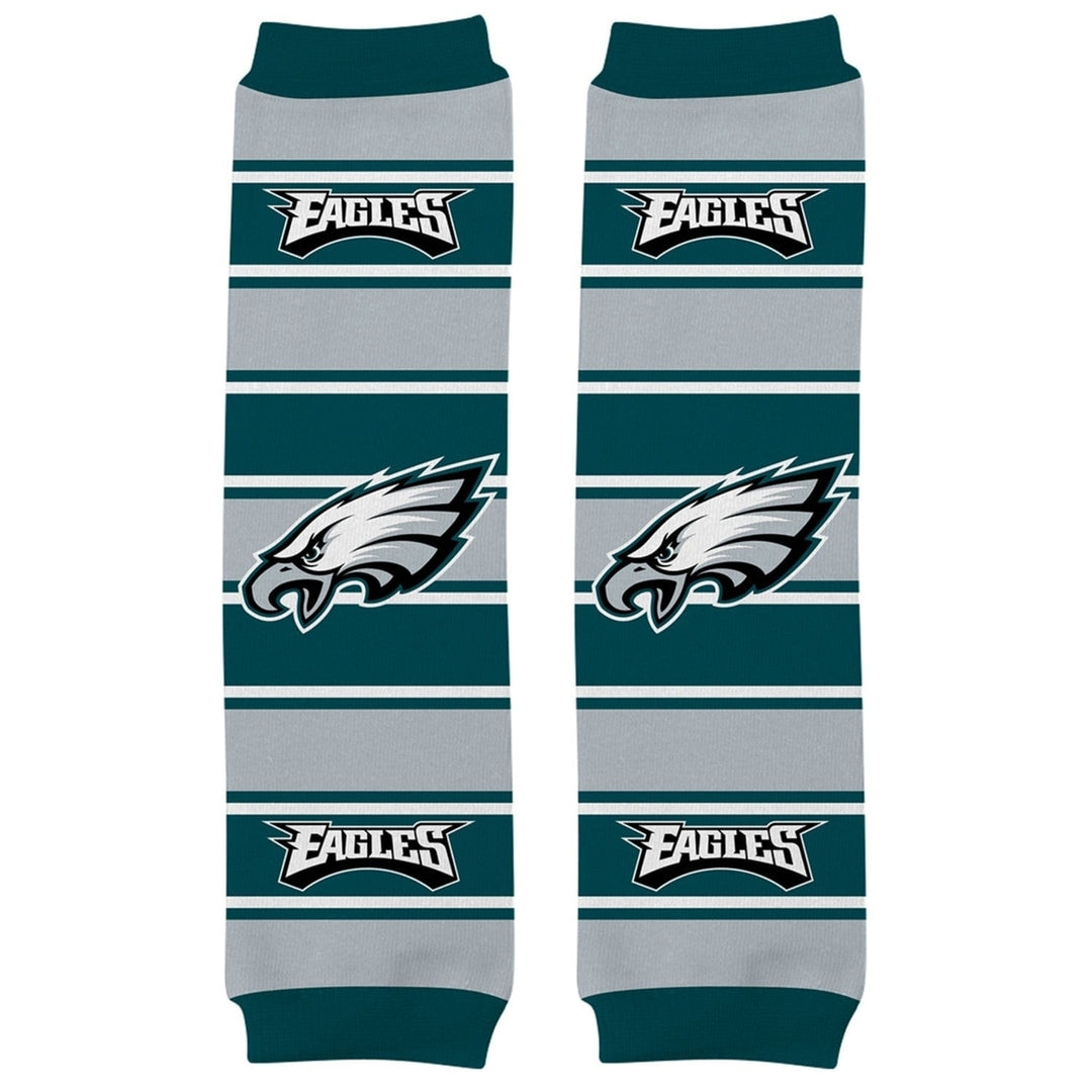 Philadelphia Eagles Baby Leg Warmers Cotton Spandex Unisex 9-35 lbs NFL Gear Image 1