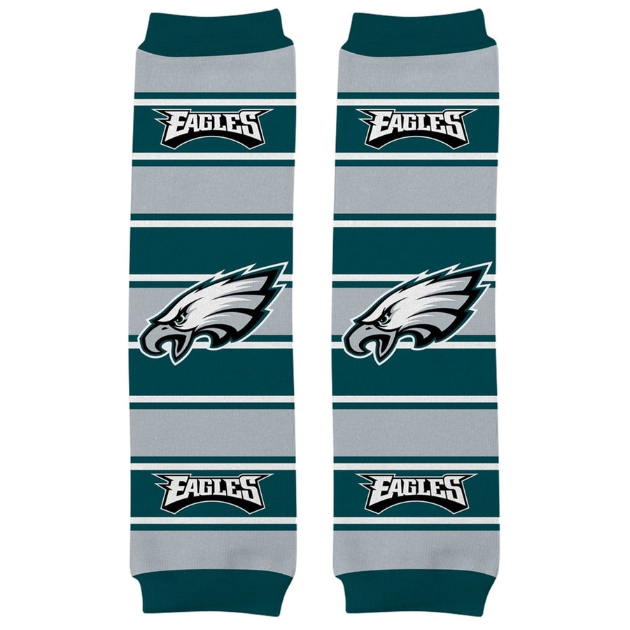 Philadelphia Eagles Baby Leg Warmers Cotton Spandex Unisex 9-35 lbs NFL Gear Image 1