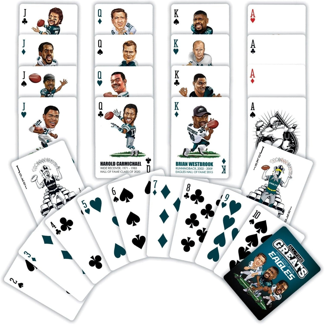 Philadelphia Eagles Playing Cards Deck 54 NFL Team Cards Custom Designs Image 2