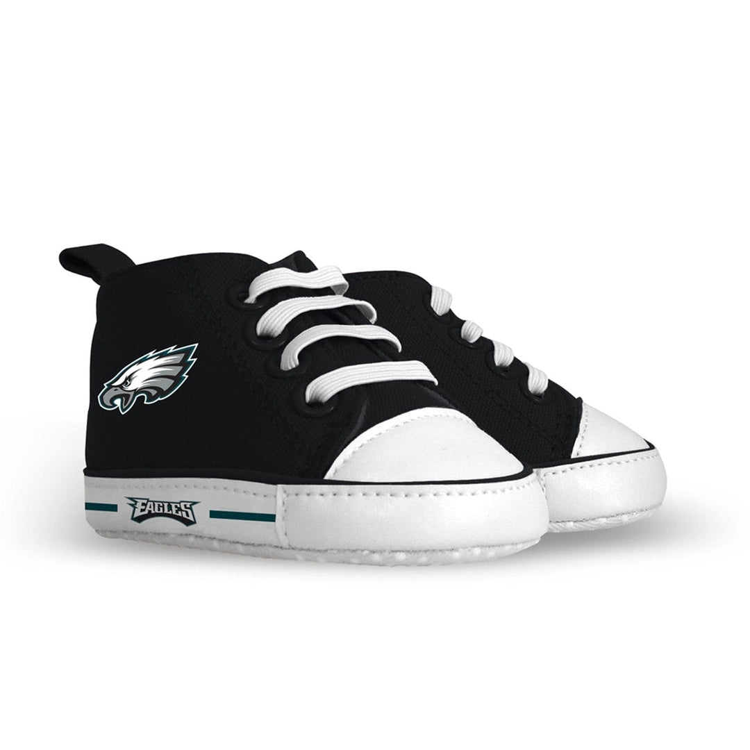 Philadelphia Eagles Baby Shoes Unisex High Top Pre-Walkers Soft Fabric Grippers Image 1